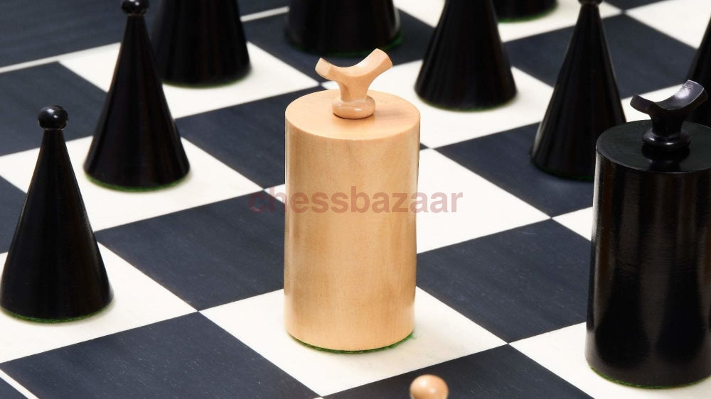 1940 Deko Gewichtete Handgefertigten Staunton Schachfiguren Aus Eingefärbtem Buchsbaumholz Und Natur