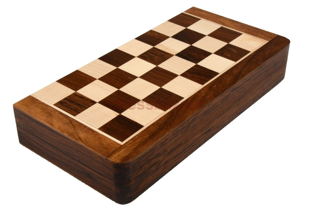 Lackiertem Reise Schachspiel Aus Holz Chessbazaar Indien Schachbuch Mit Fächern 30 Cm