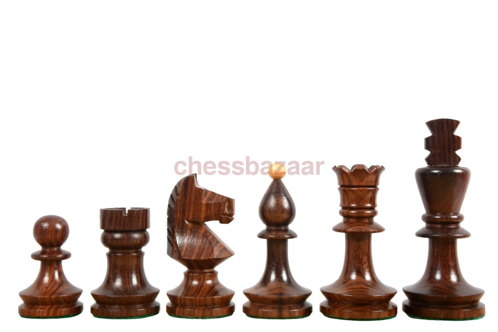 Reproduzierte Rumänisch-Ungarischen Schachturnier-Schachfiguren Aus Rosenholz Und Buchsbaumholz - Kh