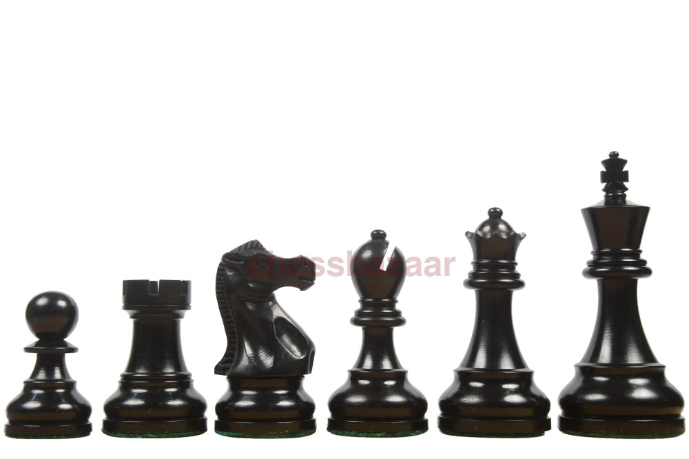 Reykjavik Staunton Turnierschachfiguren : Gewichtete eingefärbten handgefertigten Schachfiguren aus  Buchsbaumholz – König  101 mm