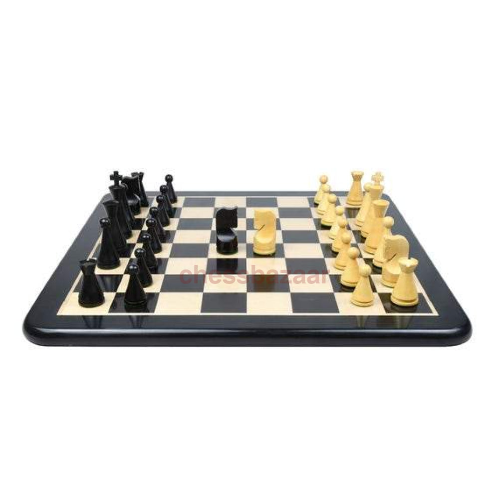 Schachspiel - 19. Jahrhundert:  Eingefärbte Beschwerten Schachfiguren (Kegelförmig) Aus