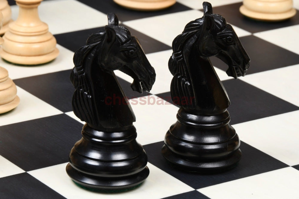 Schachspiel - Kolumbianische Luxus Staunton Schachfiguren Aus Ebenholz Und Buchsbaumholz(König
