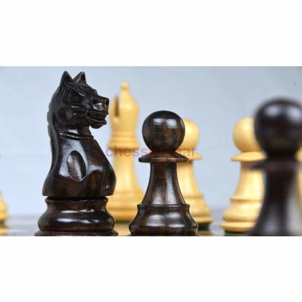 Schachspiel - Staunton Schachfiguren Aus Palisanderholz Und Buchsbaumholz Mit Einem Schachbrett Fg
