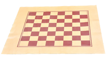 Leder Schachplan rollbar