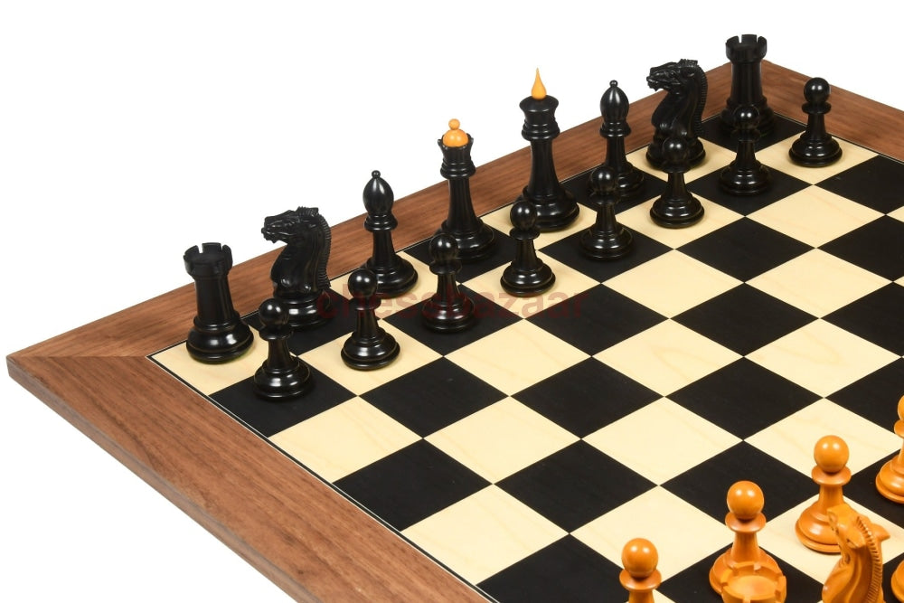 1940 Reproduzierte Sowjetischen Schachfiguren Aus Veraltetem Buchsbaumholz Und Ebenholz Kh 103 Mm