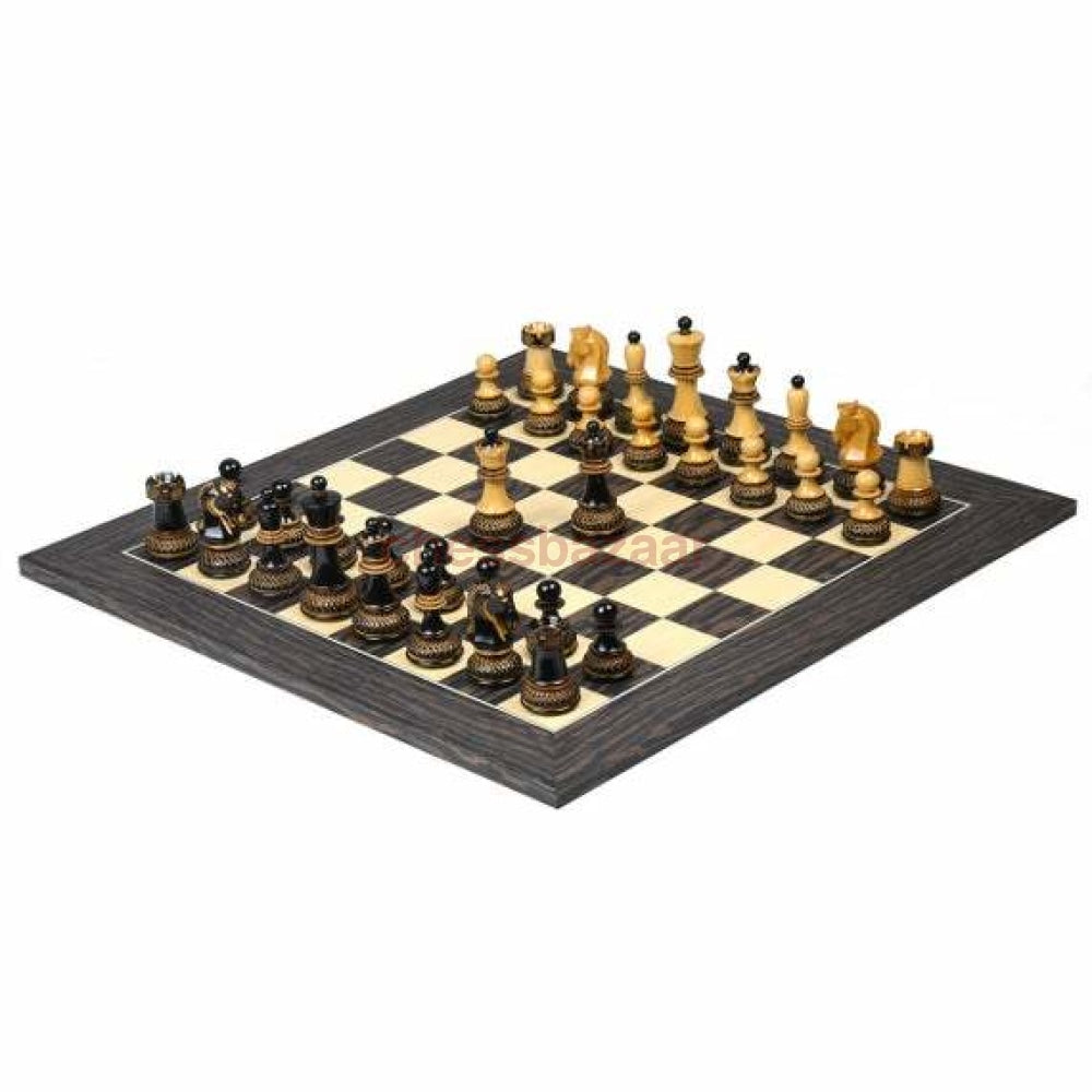 1950 Dubrovnik Bobby Fischer Schachfiguren Aus Geflammtem Buchsbaumholz Und Natur- Kh 94 Mm Version