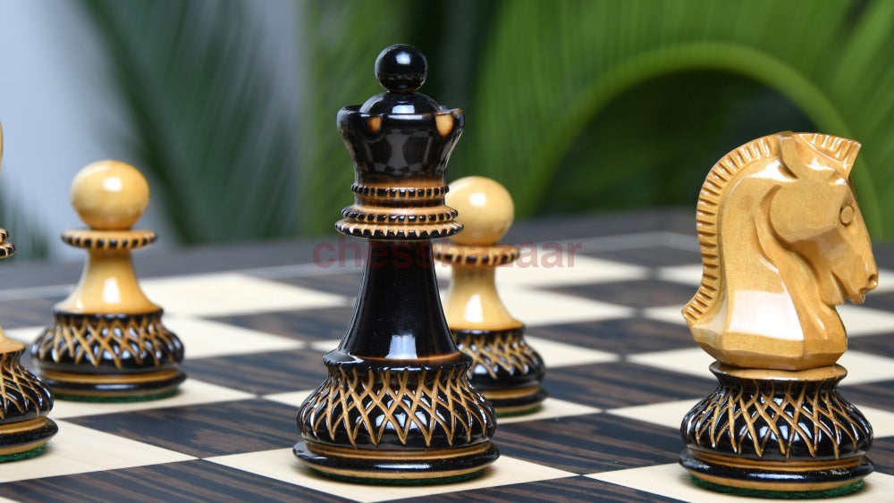 1950 Dubrovnik Bobby Fischer Schachfiguren Aus Geflammtem Buchsbaumholz Und Natur- Kh 94 Mm Version