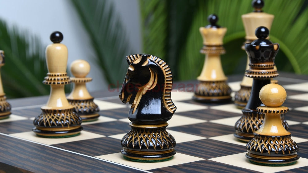 1950 Dubrovnik Bobby Fischer Schachfiguren Aus Geflammtem Buchsbaumholz Und Natur- Kh 94 Mm Version