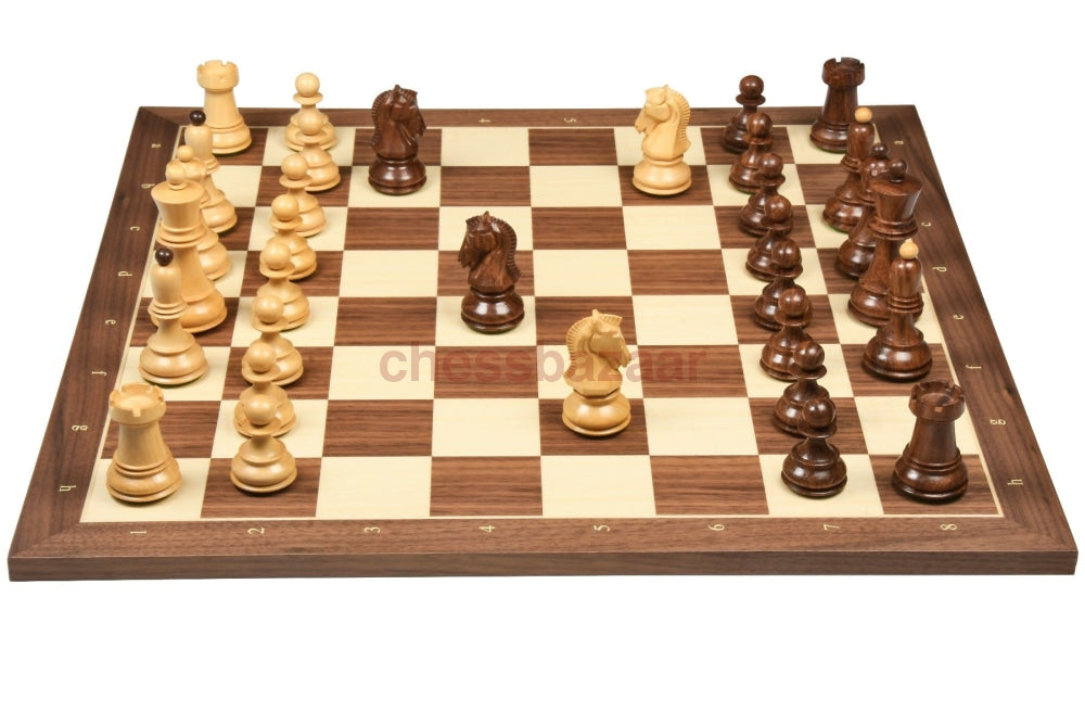 1950 Dubrovnik Bobby Fischer Schachfiguren Aus Sheeshamholz Und Buchsbaumholz- Kh 94 Mm Version - 3
