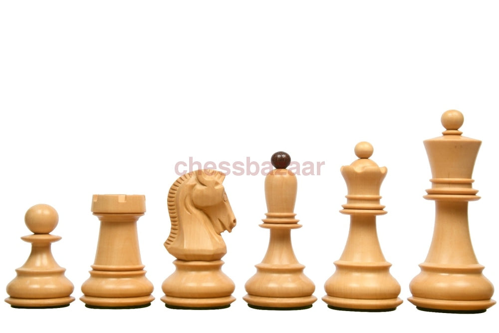 1950 Dubrovnik Bobby Fischer Schachfiguren Aus Sheeshamholz Und Buchsbaumholz- Kh 94 Mm Version - 3