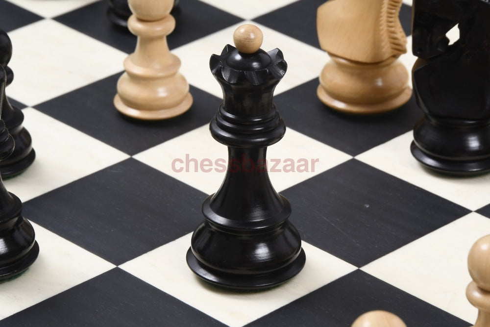 1959 Turnier Russische Zagreb Handgefertigten Schachfiguren Aus Schwarz Gebeiztem Buchsbaumholz Und