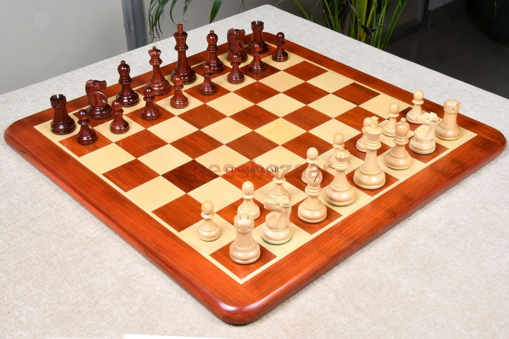 1972 Reproduzierte Fischer-Spassky Staunton Pattern Chess Pieces V2.0 In Bud Rosewood & Boxwood 3 75