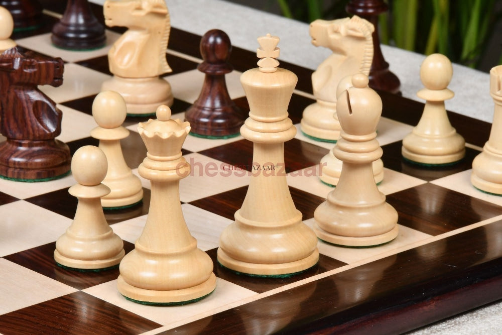 1972 Reproduzierte Fischer-Spassky Staunton Pattern Chess Pieces V2.0 In Palisander & Buchsbaum - 3