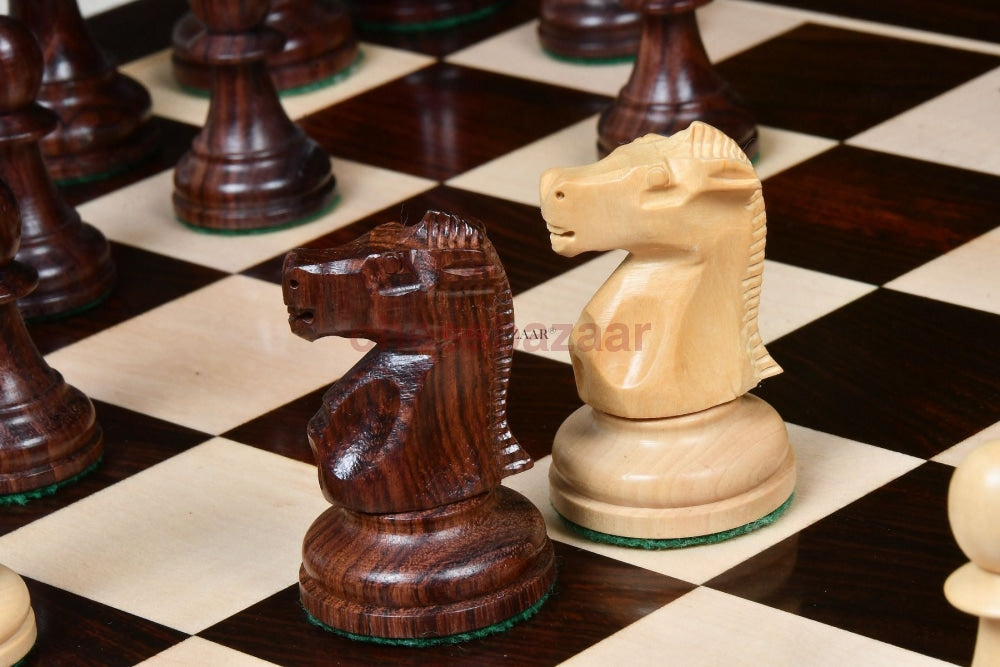 1972 Reproduzierte Fischer-Spassky Staunton Pattern Chess Pieces V2.0 In Palisander & Buchsbaum - 3