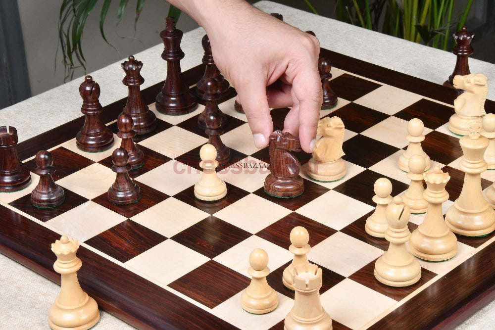 1972 Reproduzierte Fischer-Spassky Staunton Pattern Chess Pieces V2.0 In Palisander & Buchsbaum - 3