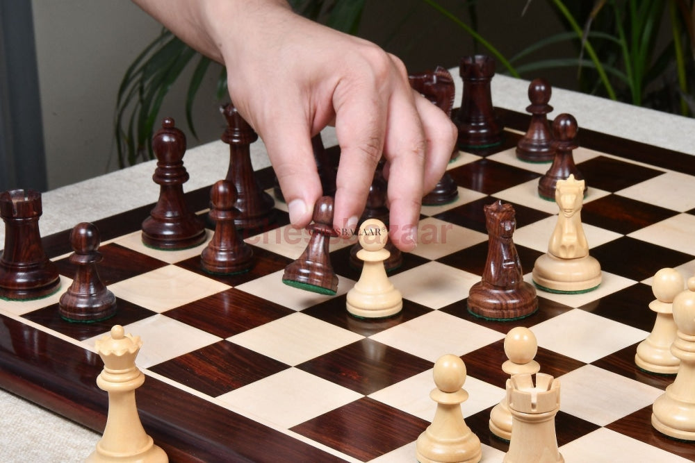 1972 Reproduzierte Fischer-Spassky Staunton Pattern Chess Pieces V2.0 In Palisander & Buchsbaum - 3