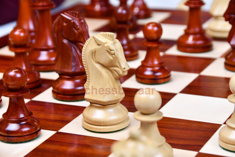 4 25 King Size Reproduktion Von 1950 Dubrovnik Bobby Fischer Gewichteten Schachfiguren Aus Rosenholz