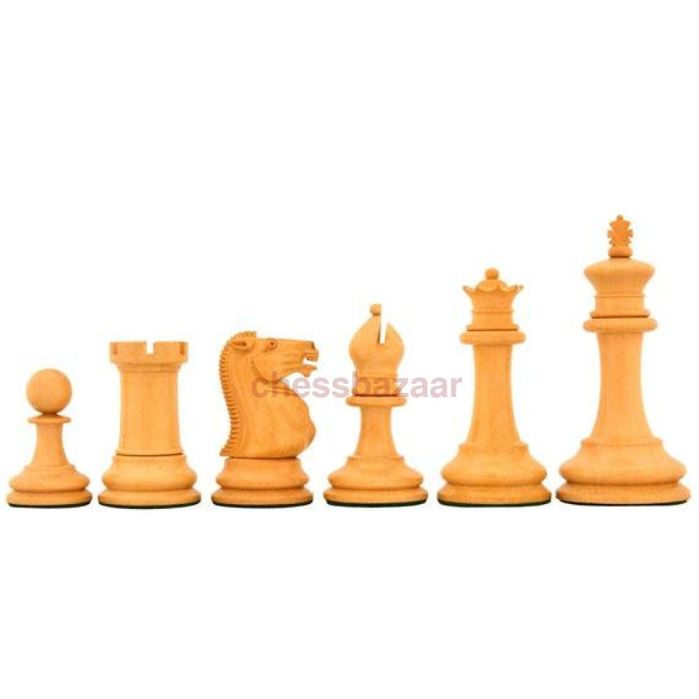 Antik - 1865-70 Steinitz Staunton Reproduzierte Edlen Schachfiguren Mit Prächtiger Prägung Auf Der
