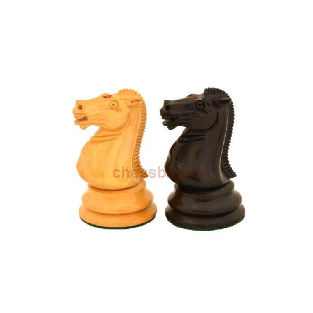 Antik - 1865-70 Steinitz Staunton Reproduzierte Edlen Schachfiguren Mit Prächtiger Prägung Auf Der