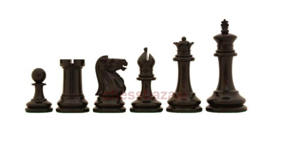 Antik - 1865-70 Steinitz Staunton Reproduzierte Edlen Schachfiguren Mit Prächtiger Prägung Auf Der