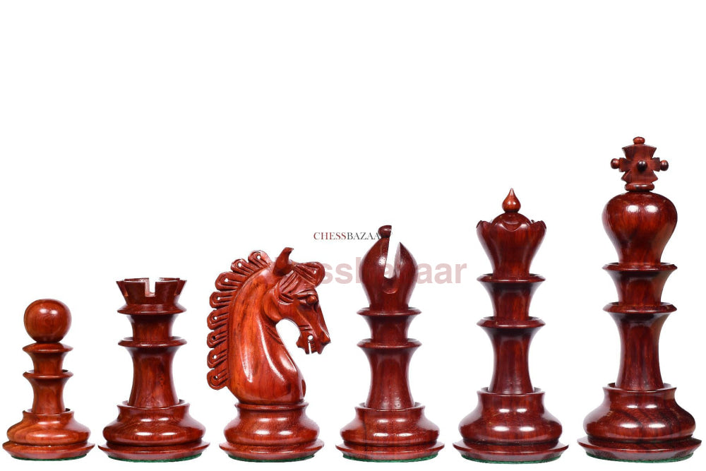 Beerbaum Staunton Schachfigurenserie: Beschwerte handgeschnitzten  Schachfiguren aus Rosenholz und Buchsbaumholz - KH 119 mm