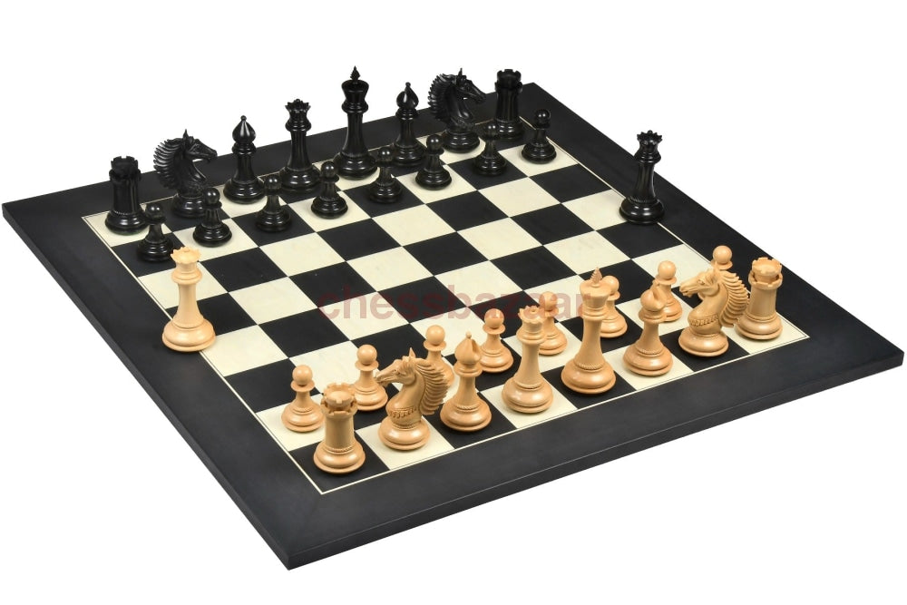 Cb Mustang Schachfiguren - Luxus Staunton Handgeschnitzte Aus Ebenholz Und Buchsbaumholz Kh 113 Mm