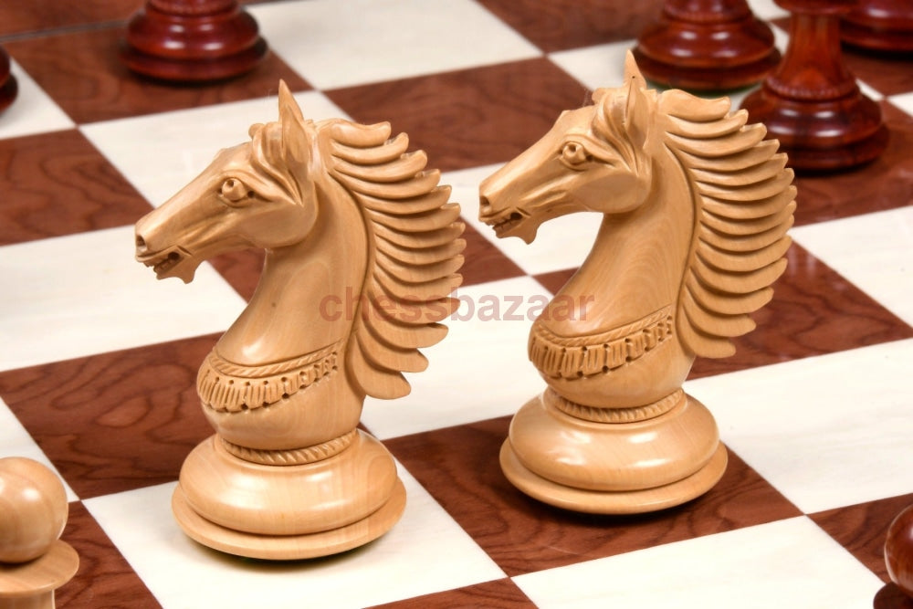 Cb Mustang Schachfiguren - Luxus Staunton Handgeschnitzte Aus Rosenholz Und Buchsbaumholz Kh 113 Mm