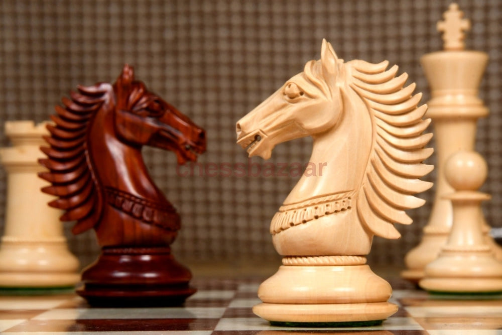 Cb Mustang Schachfiguren - Luxus Staunton Handgeschnitzte Aus Rosenholz Und Buchsbaumholz Kh 113 Mm