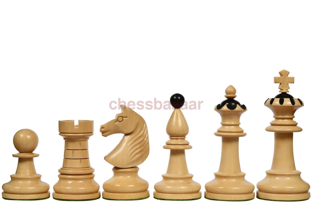 Das 1935 Warschauer Capablanca Simultaneous Chess Set Reproduktion in Ebenholz und Buchsbaum - 3,8