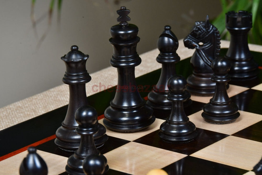 Das Bridle Study Analysis Schachfiguren Aus Ebonisiertem Und Buchsbaumholz 3 2 King