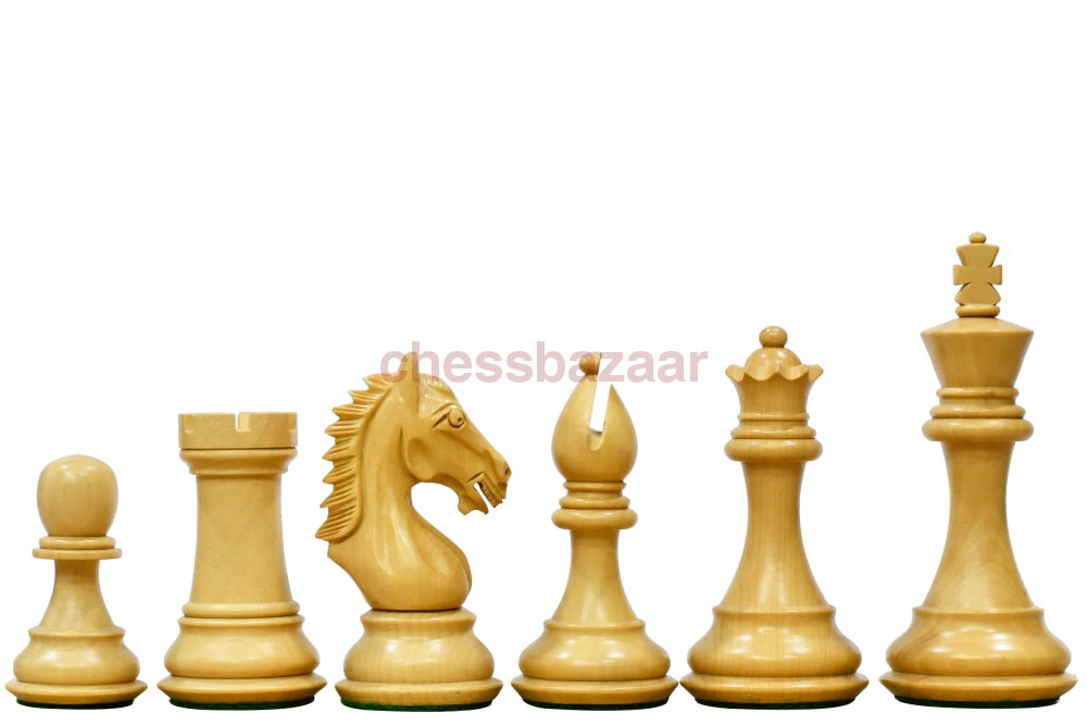 Derby-Ritter Staunton Gewichtete Schachfiguren in Sheesham & Buchsbaum – 4,1