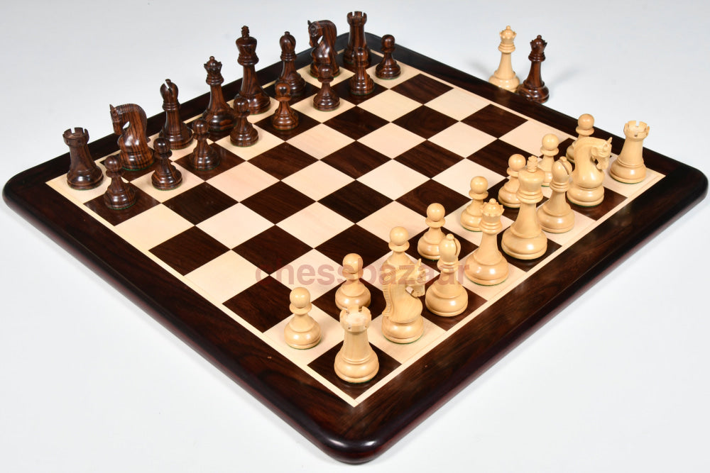 Die Leningrader Keulengroßen Hölzernen Schachfiguren Aus Indischem Palisander Und Buchsbaum 4 0 Zoll