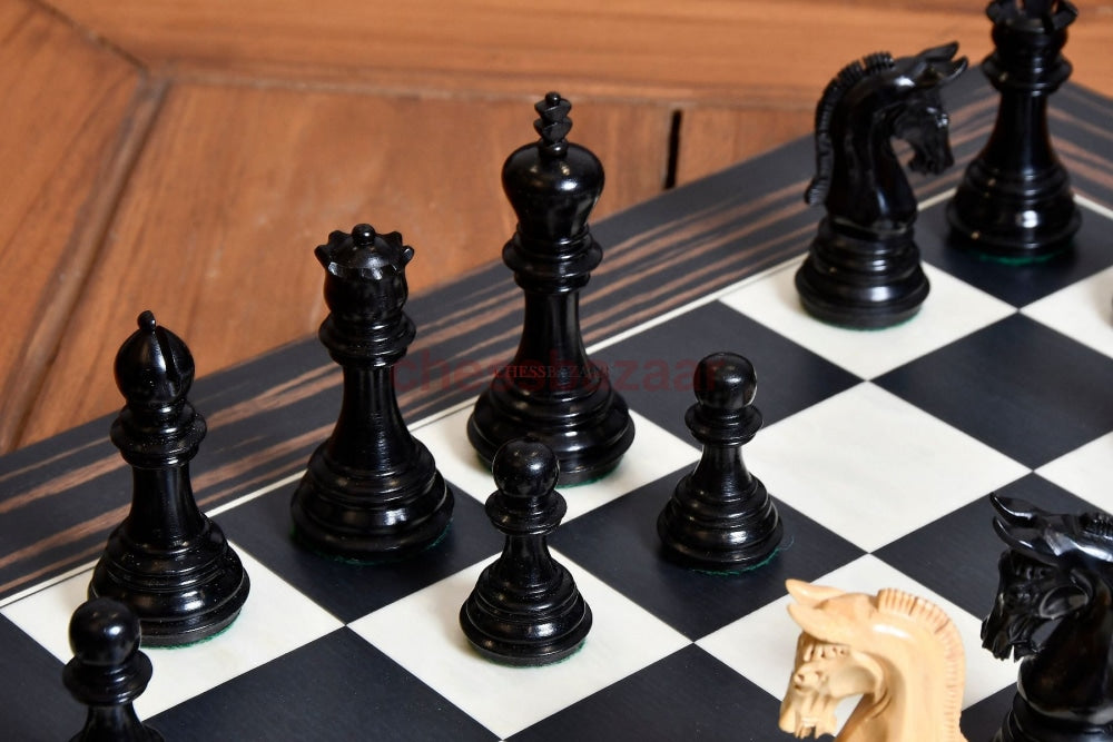 Die Neuen Gewichteten Imperialen Schachfiguren Aus Echtem Ebenholz Und Buchsbaum 3 75 Zoll König Mit