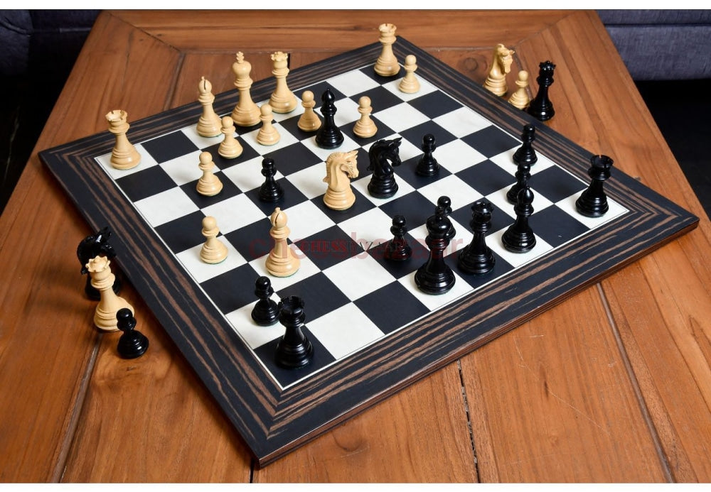 Die Neuen Gewichteten Imperialen Schachfiguren Aus Echtem Ebenholz Und Buchsbaum 3 75 Zoll König Mit