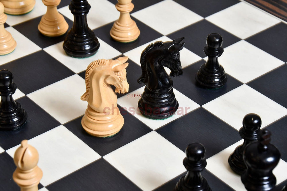 Die Neuen Gewichteten Imperialen Schachfiguren Aus Echtem Ebenholz Und Buchsbaum 3 75 Zoll König Mit