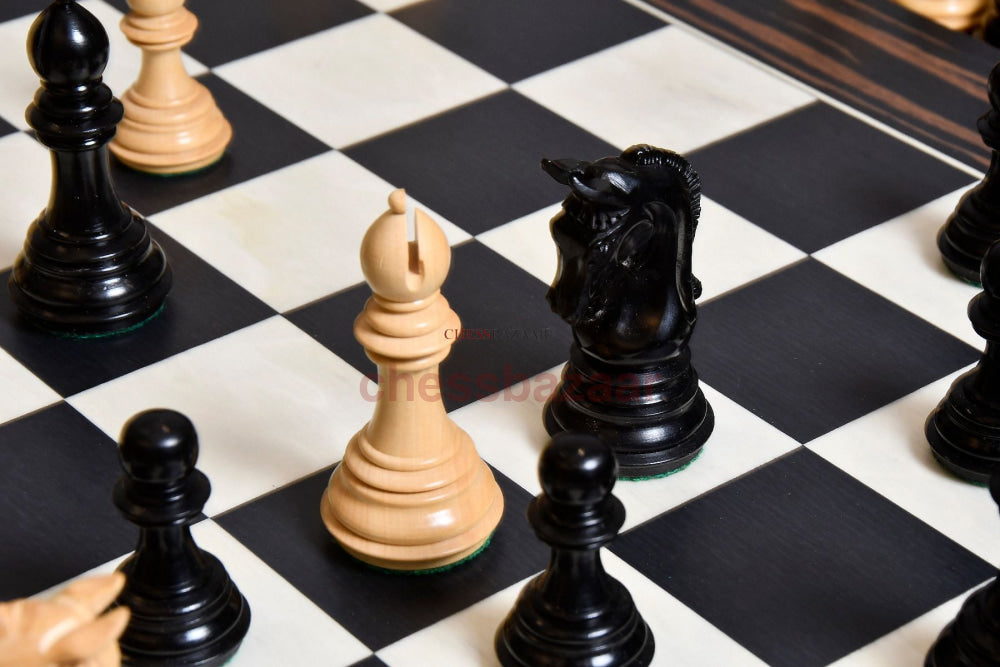 Die Neuen Gewichteten Imperialen Schachfiguren Aus Echtem Ebenholz Und Buchsbaum 3 75 Zoll König Mit