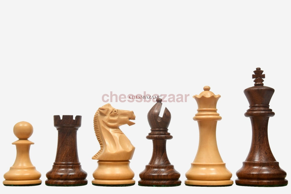 Die Professional Series Tournament Staunton gewichtete Schachfiguren aus Sheesham und Buchsbaum – 3,8 Zoll King