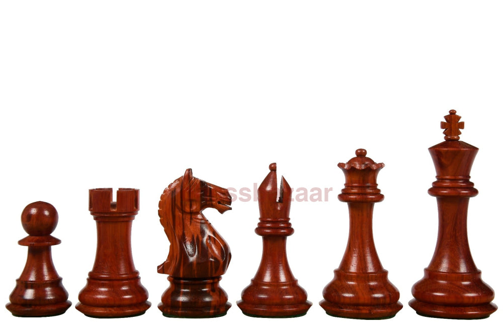Fierce Knight Staunton-Serie – gewichtete handgefertigten Staunton u. Fierce knight Schachfiguren aus Rosenholz und Buchsbaumholz – König 103 mm