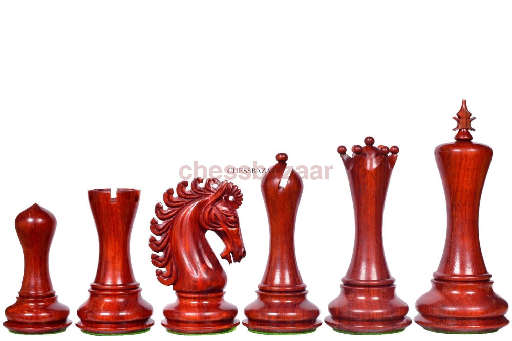 Imperium II Luxus Schachfiguren aus Rosenholz und Buchsbaumholz  – KH 113 mm