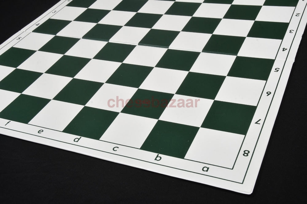Klappbares Turnier-Schachbrett Aus Pvc Mit Algebraischer Notation In Den Farben Grün Und Weiß 20 -