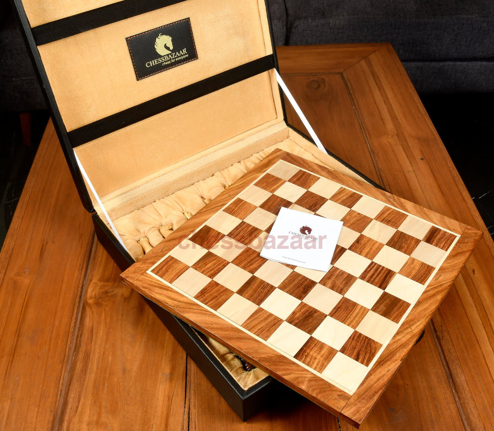 Kombination Aus The Collector Wooden Staunton Schachspiel Sheesham-Holz Und Buchsbaum Mit