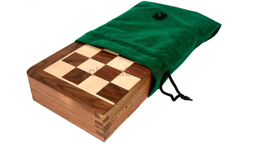 Lackiertem - Reise Schachspiel Aus Holz Chessbazaar Indien Schachbuch Mit Fächern 25 4 Cm