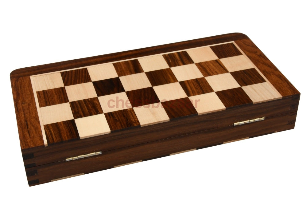 Lackiertem Reise Schachspiel Aus Holz Chessbazaar Indien Schachbuch Mit Fächern 30 Cm