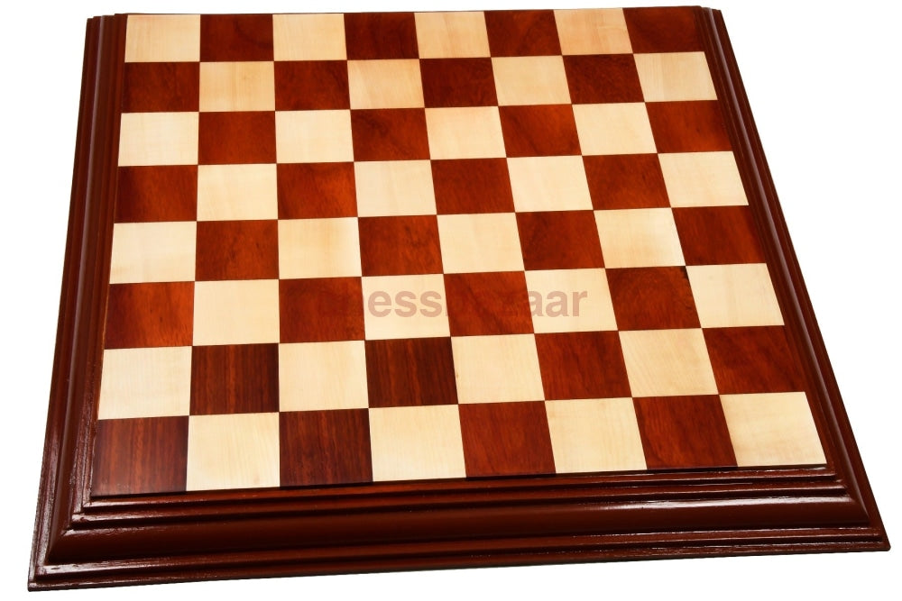 Luxus indisches schönes Schachbrett aus Rosenholz und Natur – Feldgröße 55 mm