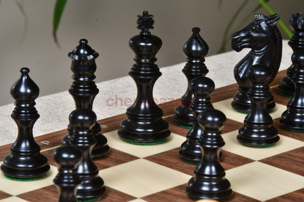 Meghdoot Staunton-Serie: Indische Handarbeit Staunton Schachfiguren Aus Ebenholz Und Buchsbaumholz
