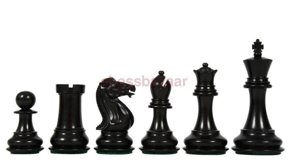 Moderne Staunton handgedrechselten Schachfiguren aus Ebenholz und Buchsbaumholz – KH 95 mm