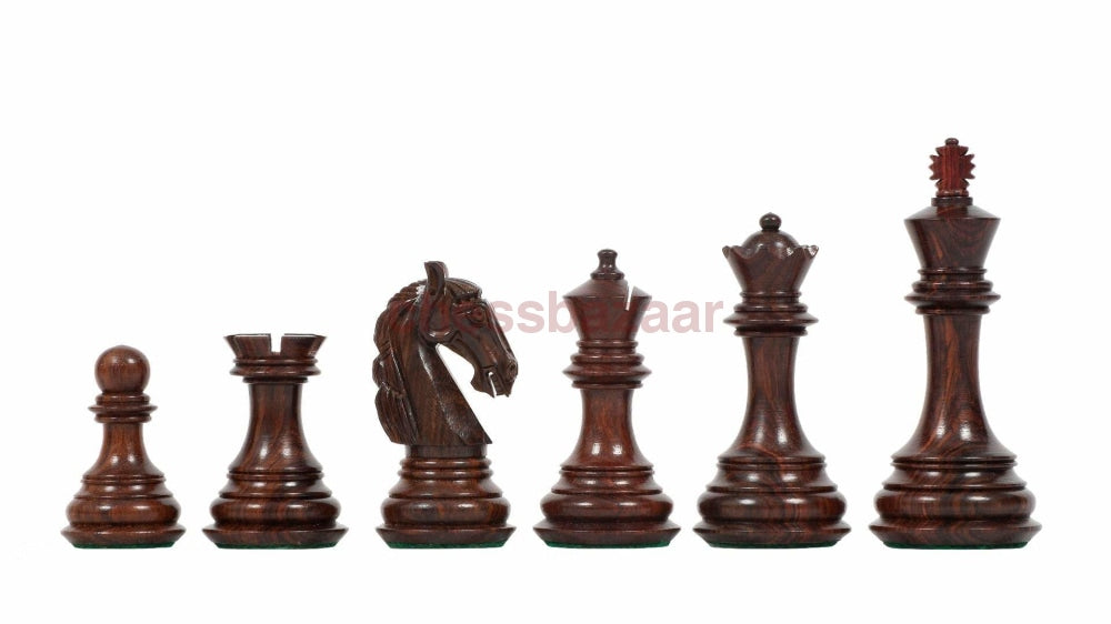 Neue kolumbianischen Staunton Schachfiguren : handgefertigte Schachfiguren aus Palisanderholz und Natur – KH 99 mm