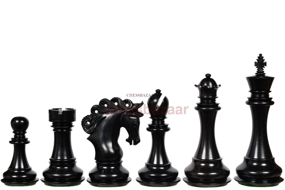 Pegasusritter Staunton Schachfiguren- Serie: Beschwerte handgefertigten Schachfiguren aus Ebenholz und Buchsbaumholz - König 116 mm