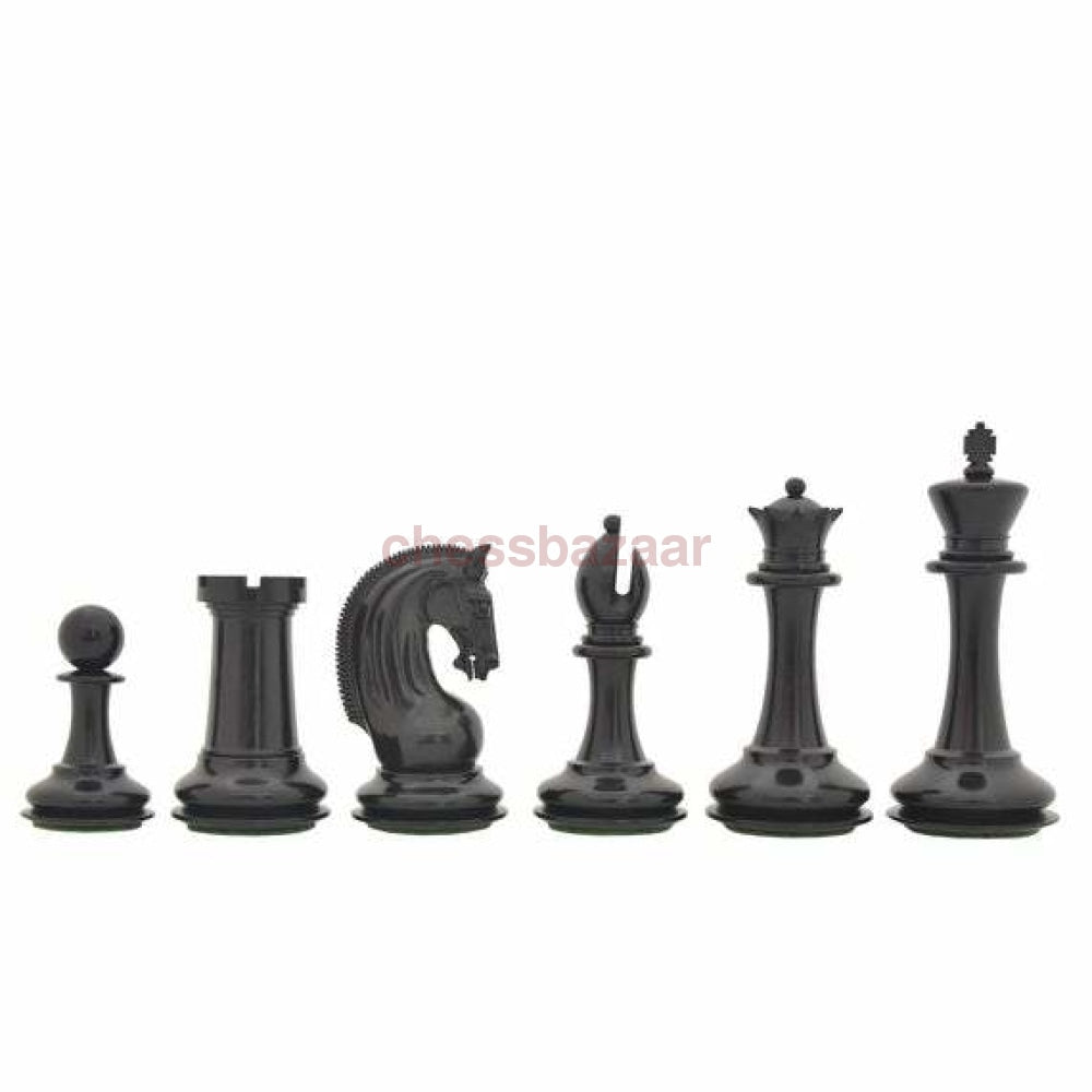 Red Rum luxus Staunton Schachfiguren - Dreifach beschwerte handgeschnitzten Schachfiguren 4 Damen aus Ebenholz und Natur - KH 112 mm