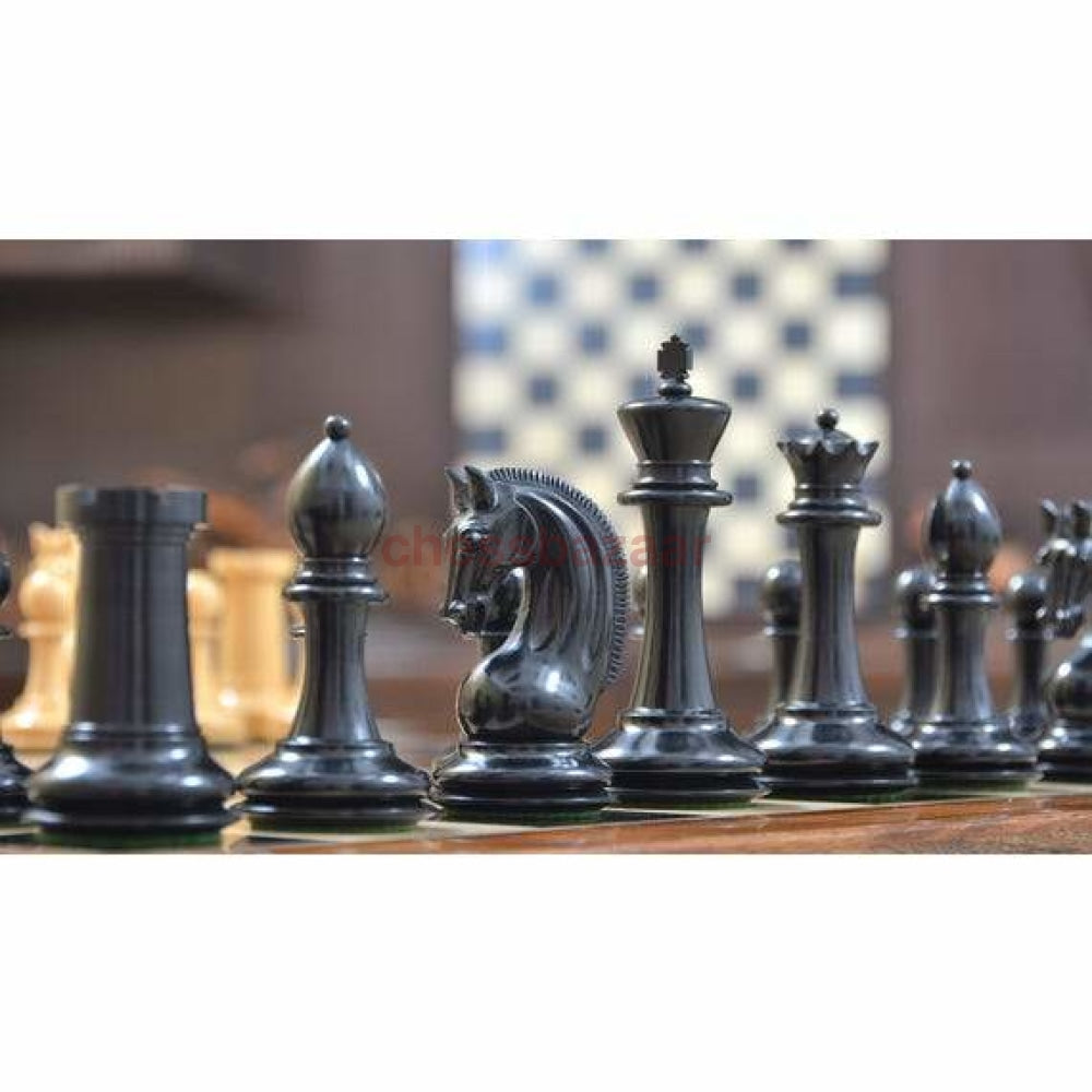Red Rum Luxus Staunton Schachfiguren - Dreifach Beschwerte Handgeschnitzten 4 Damen Aus Ebenholz Und